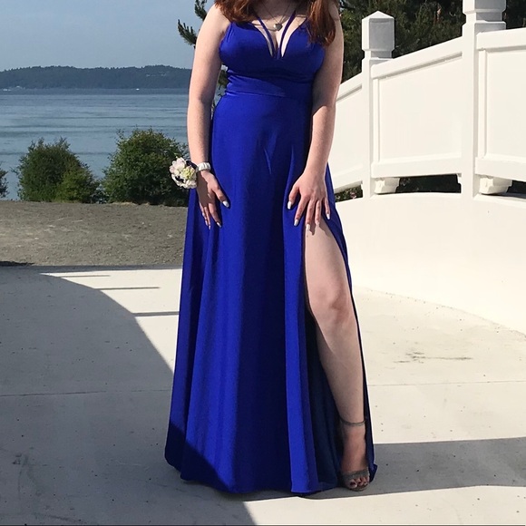 Samilas boutique royal blue prom dress - Picture 9 of 12